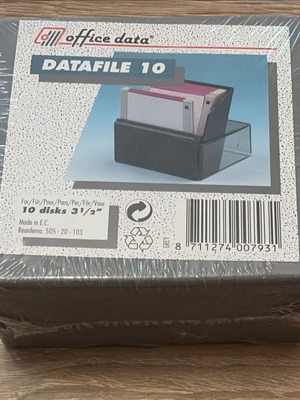 Office Data Datafile 10 3.5" Diskette Case factory sealed, new