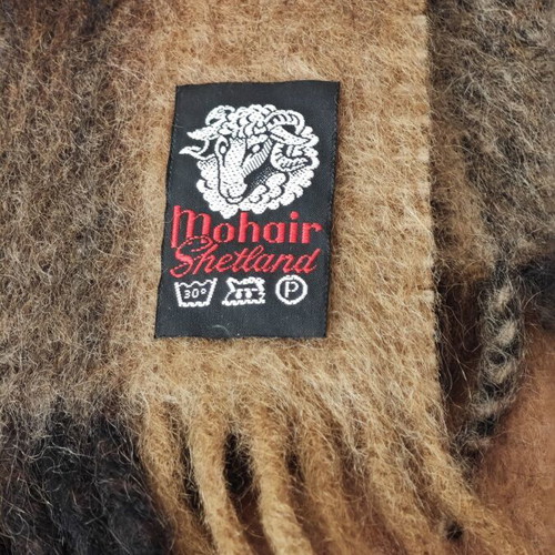 Vintage Mohair & Shetland wool scarf made in Germany