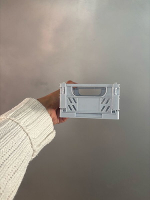 Storage box light grey used
