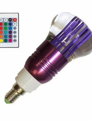 Smart λάμπα LED για ντουί E14 RGB 300-470lm με τηλεχειρισμό καινούργιο