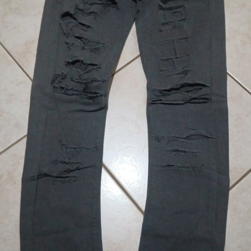 Bershka grey ripped jeans, size S / 36 / 8