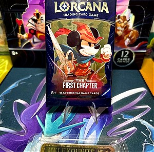 Lorcana Disney trading card game booster pack the first chapter factory sealed(mickey Mouse art)