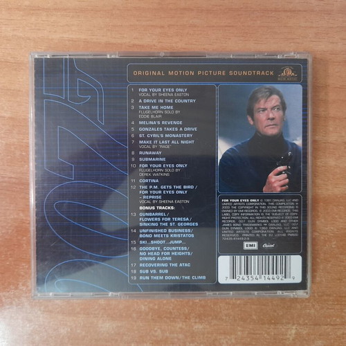 James Bond 007 For Your Eyes Only CD