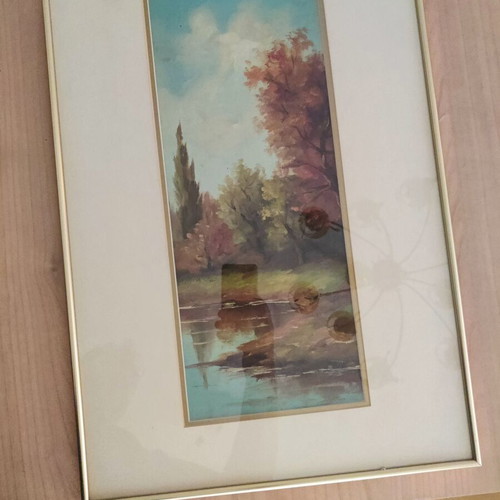 Oil paintings by Tasos like new, framed set or single