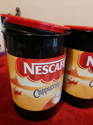 Винтидж буркани Nescafe cappuccino като нови