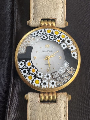 Antica Murrina Veneziana Millefiori Murano Glass Watch, vintage women's