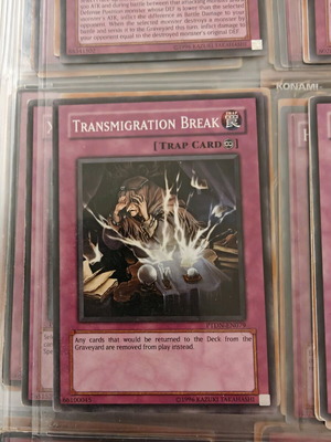 Yu-Gi-Oh card Transmigration Break like new
