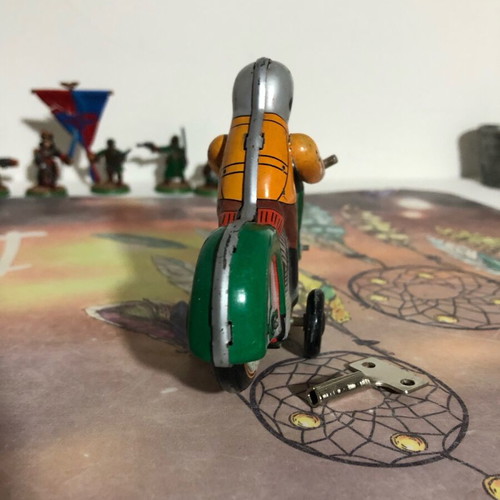 Motorcycle Tin Toy MS275 used with key