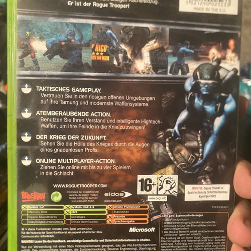 Rogue Trooper Xbox Original game