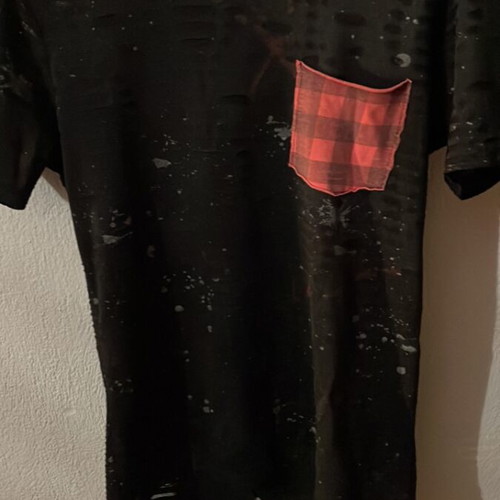 Charman short-sleeve men's shirt size M like new, black