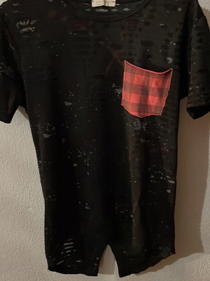 Charman short-sleeve men's shirt size M like new, black