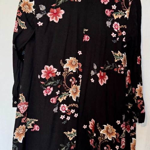 Arena black floral women's long shirt like new