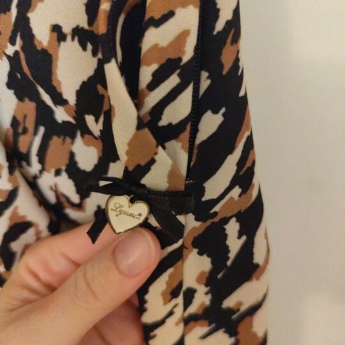 Zip Culottes Lynne medium like new, leopard print, black and brown