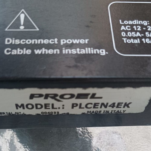 Proel PLCEN4EK 4-channel professional lighting controller, unused