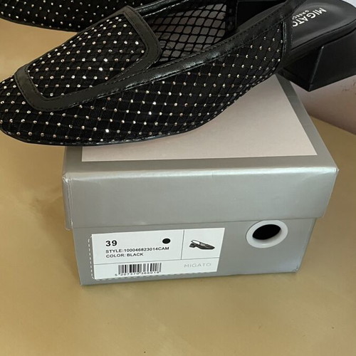 Migato sandals with strass like new, size 39, black