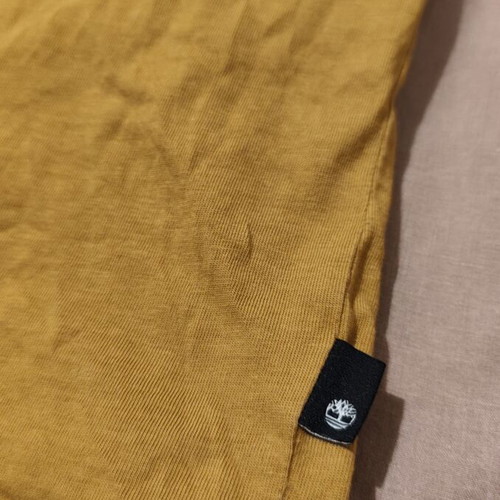 Timberland short-sleeve shirt used, size Large, deep yellow