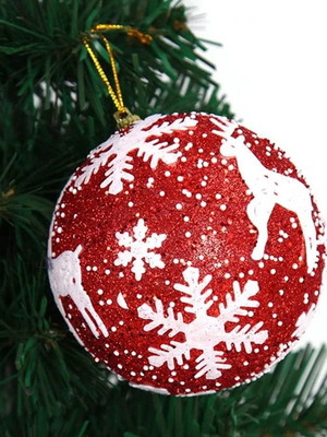 Σετ Χριστουγεννιάτικες Μπάλες 8cm 3 τεμαχίων