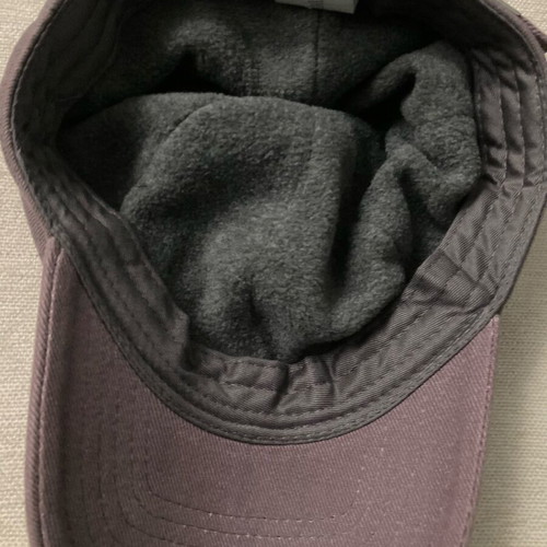 Hat with fleece lining brown, new, size 55