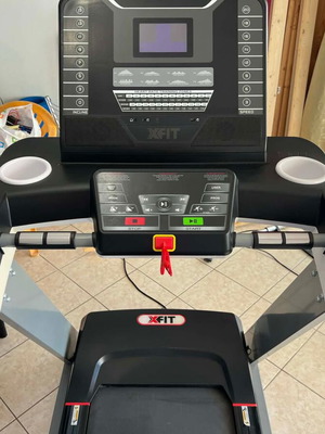 X-FIT Apollo 4hp Electric Folding Treadmill like new, user up to 150kg