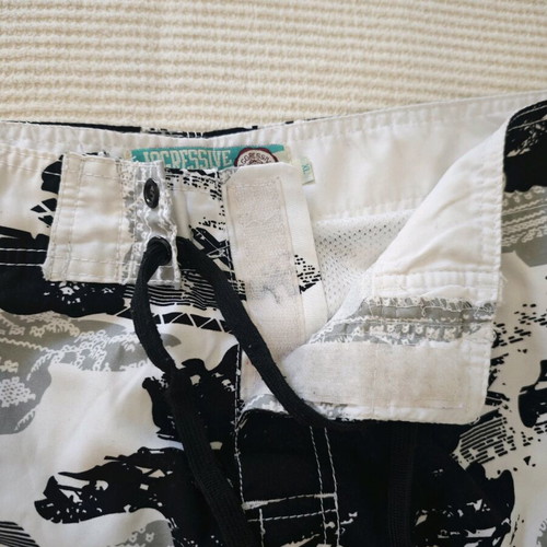 Aggressive swimwear like new, size XL, black and white