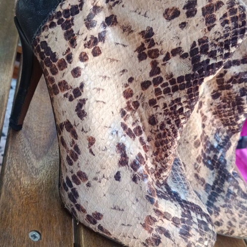 Ankle boots used, size 39, beige and brown