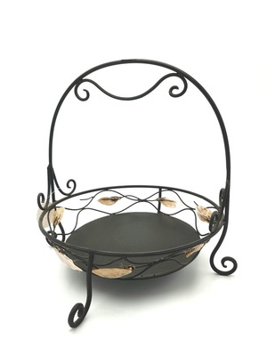 Metal basket 35hx30cm new