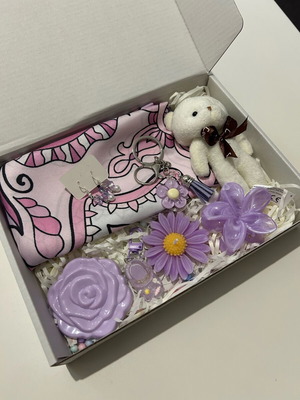 Gift box new with plush bear and accessories