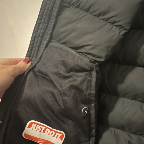 Nike children's down jacket like new, black, size 128-137 cm