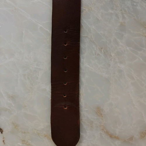 Belt with designs used Accessorize, size 95, white and brown