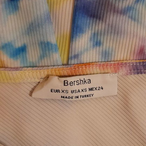 Μπλούζα με έναν ώμο Bershka σαν καινούργιο, XS, πολύχρωμη