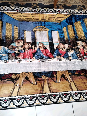 Vintage wall tapestry The Last Supper by Leonardo da Vinci new