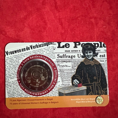 Belgium coin new, blister pack