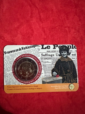 Belgium coin new, blister pack