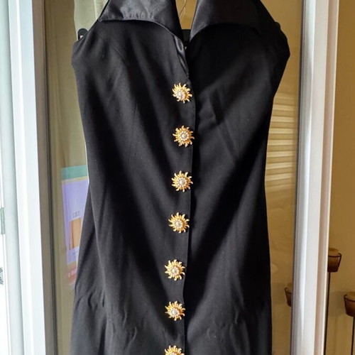 Maxi dress with bolero size M like new, black