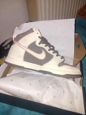 Nike Dunk 45 σαν καινούργιο, άσπρο και καφέ