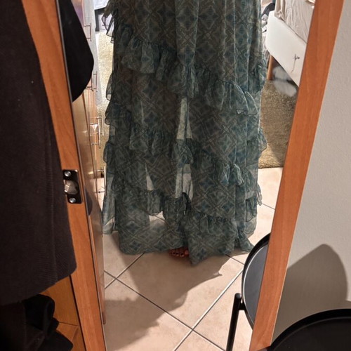 Vassia Kostara maxi skirt like new, size M, blue