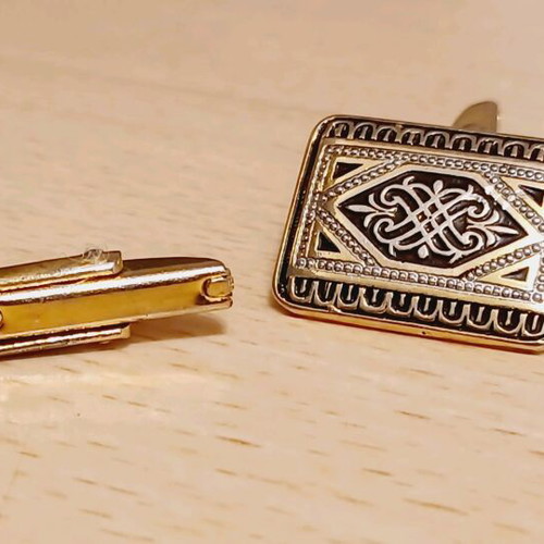 Vintage gold-plated cufflinks like new
