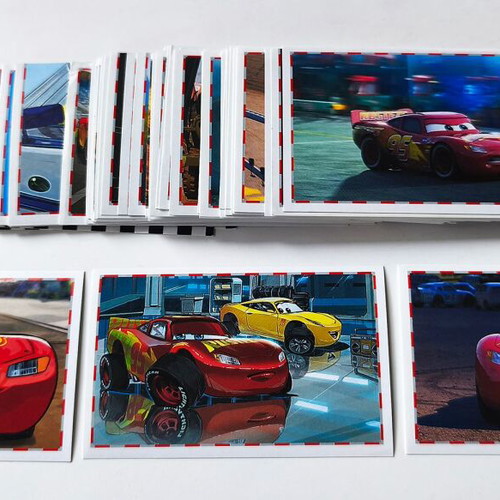 Panini Cars used, 67 different stickers