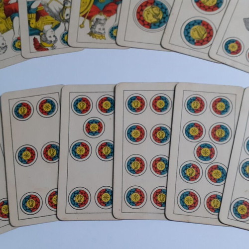 Collectible old ELLINIKON MONOPOLION playing cards used