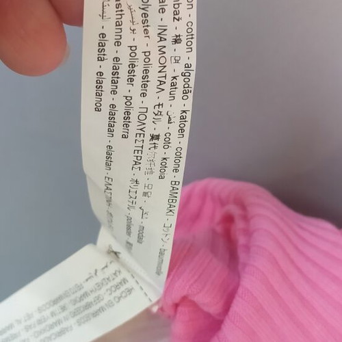 Zara Ribbed Polo Mini Dress used, size S, cream and pink