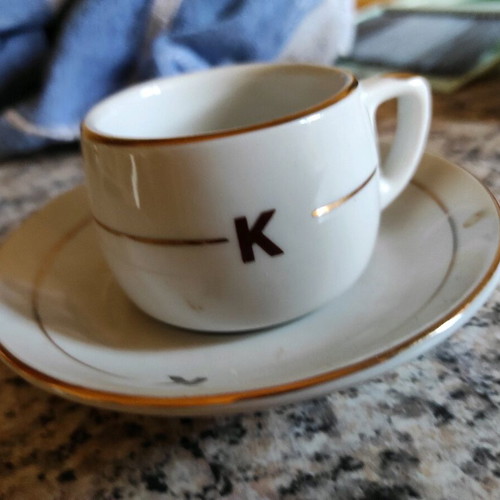 Authentic Greek coffee cup with crown made to order
