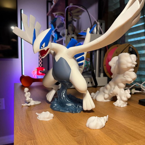 Lugia figure 30cm tall on base new