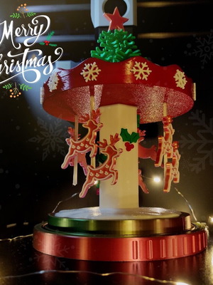 Christmas carousel new with vivid colors