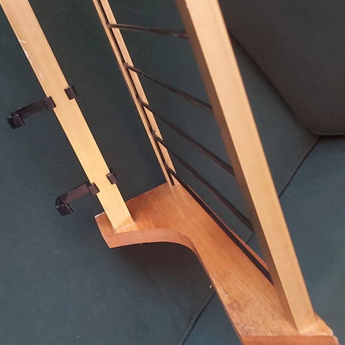Vintage wall coat rack with integrated hat shelf Mid-Century Modern 50s-60s like new