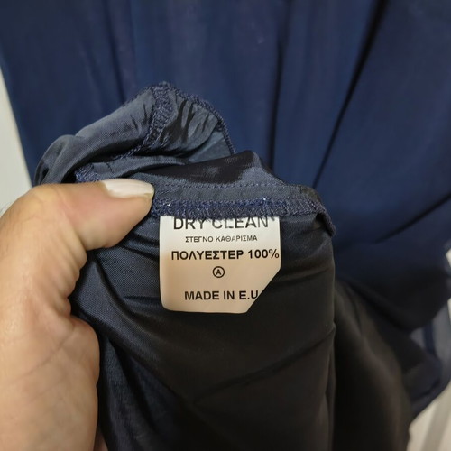 Raxevsky dark blue muslin midi dress, XL