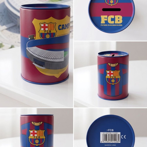 FC Barcelona Collectible Metal Money Box new, Historic Camp Nou