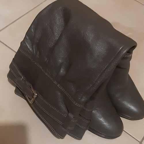 Highhills Zara tall boots size 39 used, genuine leather gray