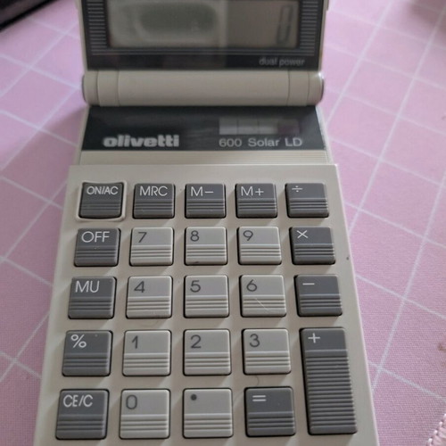 Olivetti 600 Solar LD calculator used, functional