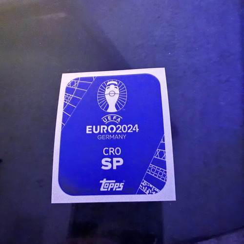 Topps Euro 2024 sticker with Mateo KOVACIC signature new