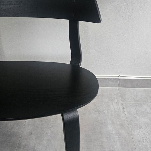 IKEA VÄRMER chair bench black wood like new